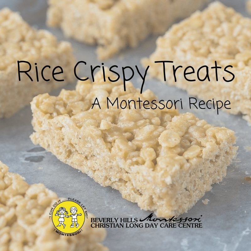Rice Crispy Treats - a Montessori Recipe 1